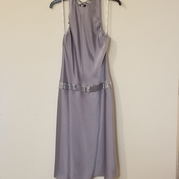 Calvin Klein Silver Halter Dress - Picture 6 of 11